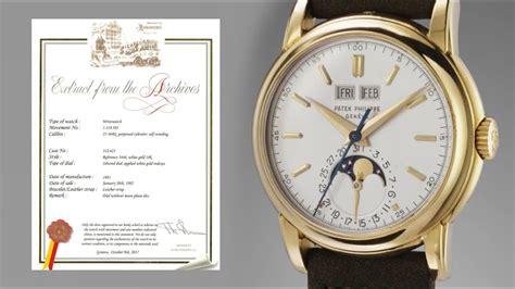 patek philippe archives